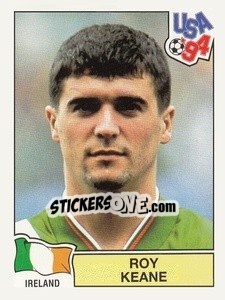 Cromo Roy Keane - Campeonato De Futebol Mundial 1994 - Panini