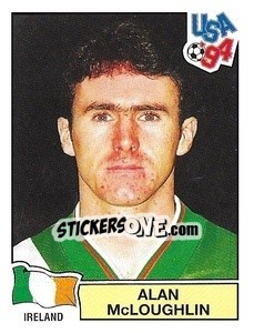 Sticker Alan McLoughlin - Campeonato De Futebol Mundial 1994 n. 335 - Panini
