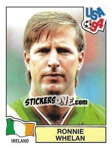 Figurina Ronnie Whelan - Campeonato De Futebol Mundial 1994 - Panini