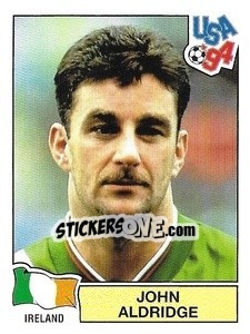 Sticker John Aldridge - Campeonato De Futebol Mundial 1994 n. 337 - Panini