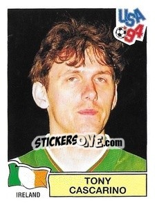 Sticker Tony Cascarino - Campeonato De Futebol Mundial 1994 - Panini