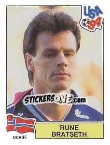 Sticker Rune Bratseth - Campeonato De Futebol Mundial 1994 - Panini