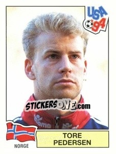 Sticker Tore Pedersen - Campeonato De Futebol Mundial 1994 - Panini