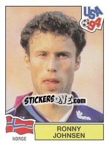 Sticker Ronny Johnsen - Campeonato De Futebol Mundial 1994 n. 345 - Panini