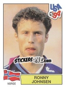 Cromo Ronny Johnsen - Campeonato De Futebol Mundial 1994 - Panini