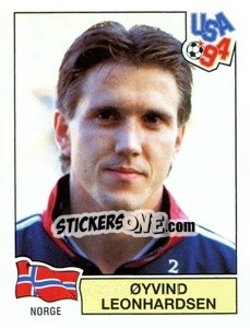 Figurina Øyvind Leonhardsen - Campeonato De Futebol Mundial 1994 - Panini