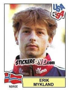 Cromo Eric Mykland - Campeonato De Futebol Mundial 1994 - Panini