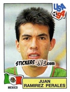 Sticker Juan Ramirez Perales - Campeonato De Futebol Mundial 1994 - Panini