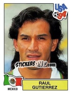 Sticker Raul Gutierrez - Campeonato De Futebol Mundial 1994 - Panini
