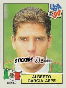 Sticker Alberto Garcia Aspe - Campeonato De Futebol Mundial 1994 n. 368 - Panini
