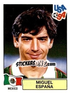 Sticker Miguel España - Campeonato De Futebol Mundial 1994 - Panini