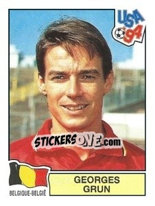 Sticker Georges Grun - Campeonato De Futebol Mundial 1994 - Panini