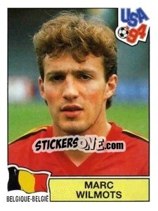 Sticker Marc Wilmots - Campeonato De Futebol Mundial 1994 n. 395 - Panini