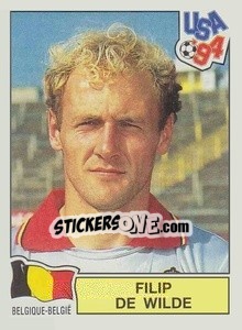 Sticker Filip De Wilde - Campeonato De Futebol Mundial 1994 n. 396 - Panini