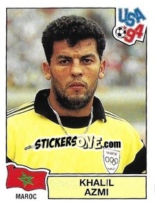 Figurina Khalil Azmi - Campeonato De Futebol Mundial 1994 - Panini