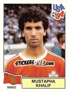 Sticker Mustapha Khalif - Campeonato De Futebol Mundial 1994 n. 402 - Panini