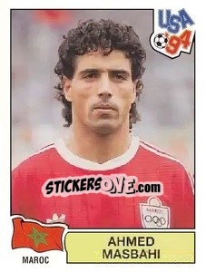 Sticker Ahmed Masbahi - Campeonato De Futebol Mundial 1994 n. 403 - Panini