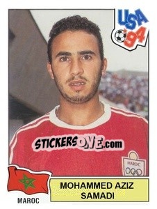 Sticker Mohammed Aziz Samadi - Campeonato De Futebol Mundial 1994 - Panini