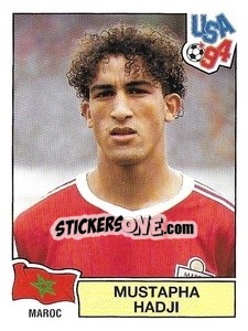 Sticker Mustapha Hadji - Campeonato De Futebol Mundial 1994 n. 409 - Panini