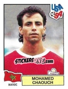 Cromo Mohamed Chaouch - Campeonato De Futebol Mundial 1994 - Panini