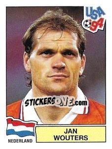 Sticker Jan Wouters - Campeonato De Futebol Mundial 1994 - Panini