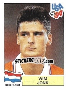 Sticker Wim Jonk - Campeonato De Futebol Mundial 1994 - Panini