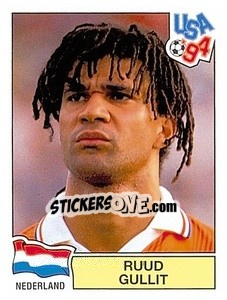 Sticker Ruud Gullit - Campeonato De Futebol Mundial 1994 - Panini