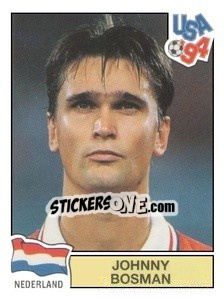 Sticker Johnny Bosman - Campeonato De Futebol Mundial 1994 - Panini