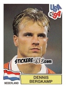 Sticker Dennis Bergkamp - Campeonato De Futebol Mundial 1994 - Panini