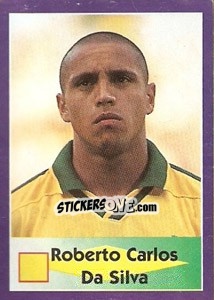 Sticker Roberto Carlos Da Silva - World Cup 1998 n. 10 - Diamond