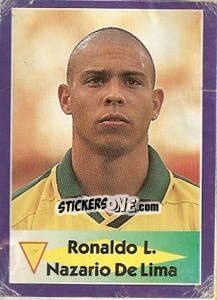 Sticker Ronaldo L.Nazario De Lima - World Cup 1998 - Diamond