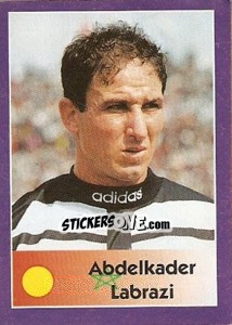 Sticker Abdelkader Labrazi - World Cup 1998 - Diamond