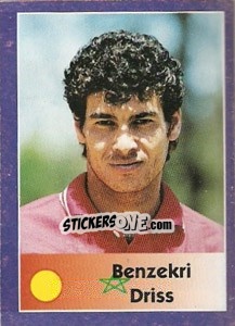 Sticker Benzekri Driss - World Cup 1998 - Diamond