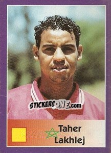 Sticker Taher Lakhlej - World Cup 1998 - Diamond