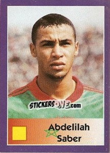Sticker Abdelilah Saber - World Cup 1998 - Diamond