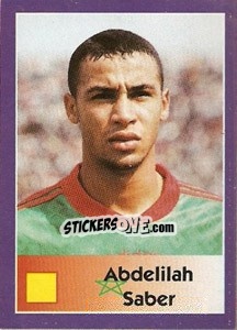 Sticker Abdelilah Saber - World Cup 1998 n. 31 - Diamond