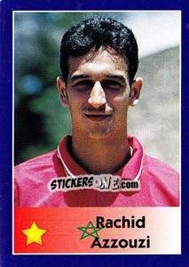 Sticker Rachid Azzouzi - World Cup 1998 n. 32 - Diamond