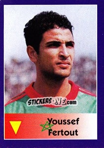 Sticker Youssef Fertout - World Cup 1998 n. 39 - Diamond