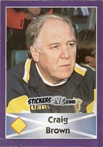 Cromo Craig Brown - World Cup 1998 - Diamond
