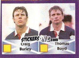 Sticker Craig Burley / Thomas Boyd - World Cup 1998 - Diamond