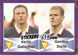 Sticker Kevin Gallagher / Gordon Durie - World Cup 1998 - Diamond