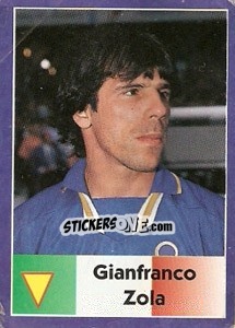 Cromo Gianfranco Zola - World Cup 1998 - Diamond