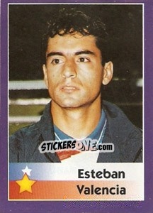 Sticker Esteban Valencia - World Cup 1998 - Diamond