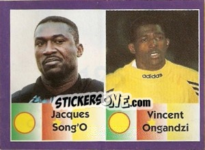 Sticker Jacques Song'O / vincent Ongandzi - World Cup 1998 - Diamond