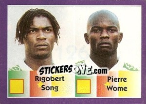 Sticker Rigobert Song / Pierre Wome