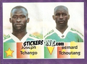 Sticker Joseph Tchango / Bernard Tchoutang - World Cup 1998 - Diamond