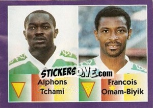 Cromo Alphons Tchami / Francois Omam-Biyik - World Cup 1998 - Diamond