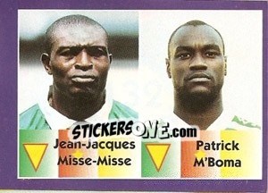 Sticker Jean-Jacques Misse-Misse / Patrick M'Boma - World Cup 1998 - Diamond