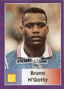 Sticker Bruno N'Gotty - World Cup 1998 n. 142 - Diamond