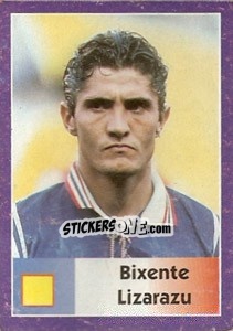 Sticker Bixente Lizarazu - World Cup 1998 - Diamond
